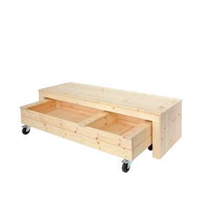 Fun bænk m. multikasse 180 cm
