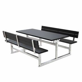 Bordbænkesæt Model 900 180 cm sort