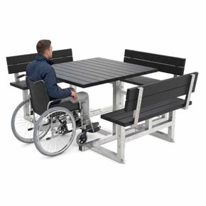 Bordbænkesæt Model 920 HC 216 cm sort