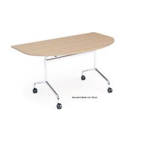 Flexo bord ½bue 90x160 m. hjul