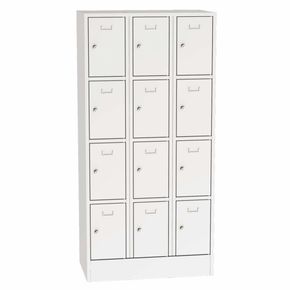 Personaleboks UniBox 3x4 rum. Lysegrå