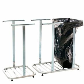 Affaldsvogn, galv. Til 125 ltr. sække