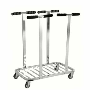 Affaldsvogn dobb, galv. Til 125 ltr. sæk