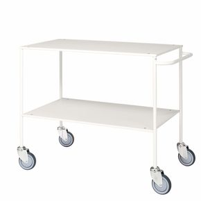 Bordvogn 2 hylder 58x100x85, hvid/hvid