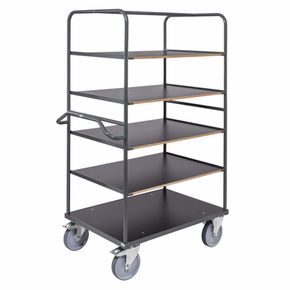 Etagevogn Ergo 5 hylder 80x130x180h cm