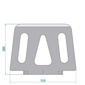 Skovlplade til Stairclimber El tarppesækkevogn