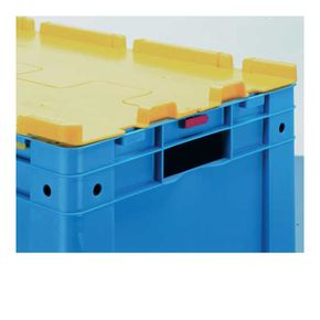 Heavy duty kasse låg 60x40 cm blå