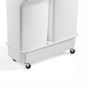 Affaldsspande inkl. vogn, 40L, grå