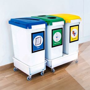 Affaldsspand, 60L, med låg.