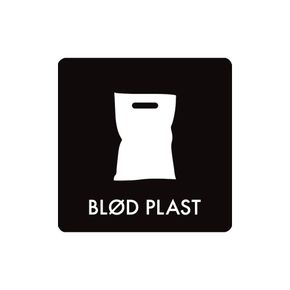 Pictogram 'BLØD PLAST'