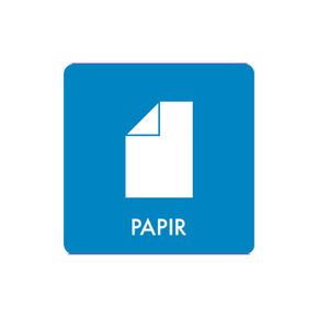 Pictogram udendørs 'PAPIR'