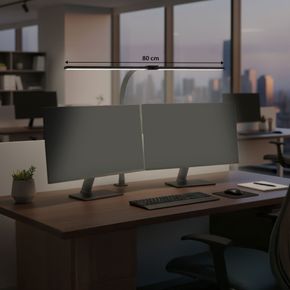 Skrivebordslampe INLUX Largo 2 Sort