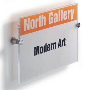 Dørskilt CRYSTAL SIGN 210x297mm (A4 høj)