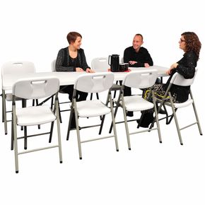 Klapbord + 8 klapstole American