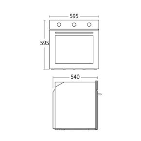 Indbygningsovn Scandomestic XO 6300