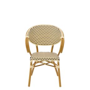 Cafe stol Ducale 5, cremefarvet og Beige