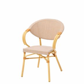 Cafe stol Ducale 2, Beige og brun