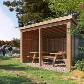 Madpakkehus inkl. 2 bænkesæt