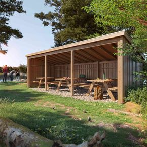 Madpakkehus inkl. 3 bænkesæt