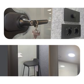 Telefonboks Furnitech S, antracit