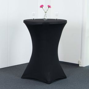 Ståbord American med dug, sort