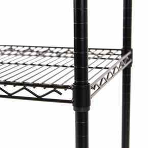 Trådreol Wirefix 46x91x160h, sort