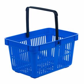 Indkøbskurv Standard 20 liter, blå