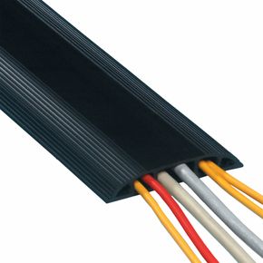 Kabelkanal til gulv 150 cm. gummi