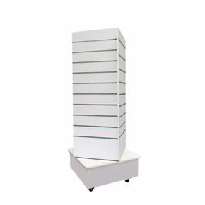 Salgsdisplay 60x60xH145 cm, Premium, hvid