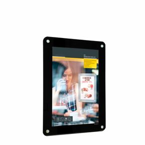 Skilt til vindue A4 med sugekop, sort