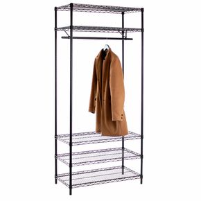 Trådreol Wirefix 46x91x200h, sort