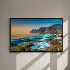 Akustik billede Senja Waves 80x50 cm