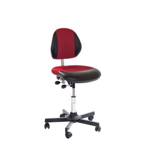 Arbejdsstol Duo lav stål grå