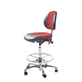 Arbejdsstol Duo høj alu grå