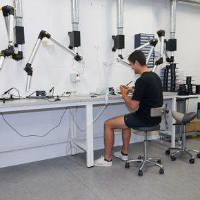 Taburet Round lav mørkegrå