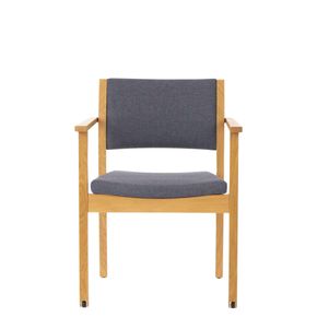 Armstol 6014 med hjul, blå