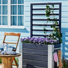 Blomsterkasse Cubic imp. 87x50x155 cm