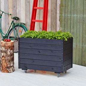 Plantekasse imp. 88x48x66 cm, sort