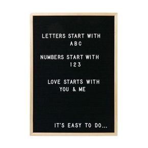 Bogstavstavle 50x70 cm, natur