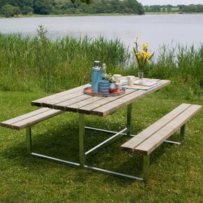 Bord bænkesæt Rustik trykimprægneret