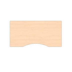 Bordplade 80x160 center, finér