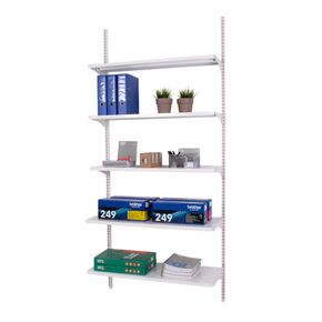 Vægfag CP25, 1 fag m. 5 stålhylder