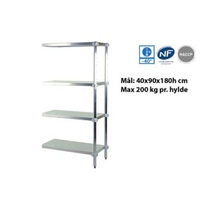 Fødevarereol følgefag 46x93x180h