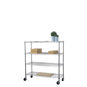 Trådhylde Wirefix 36x122 cm, blank