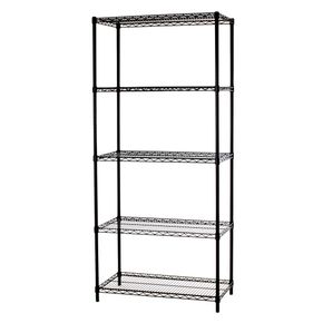 Trådreol Wirefix 46x91x200h, sort