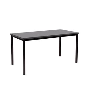 Skolebord 70x120 cm med 2 Togo stole mørkegrå