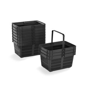 Indkøbskurv Standard 20 liter 10-stk sort