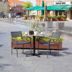 Udendørs cafestol Piazza Rialto sort
