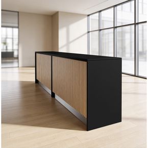 Receptionsskranke Conta 340 cm m. akustikpanel