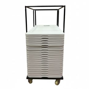Transportvogn LT inkl. 20 klapborde, hvid